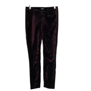 PAIGE burgundy velvet jeans.